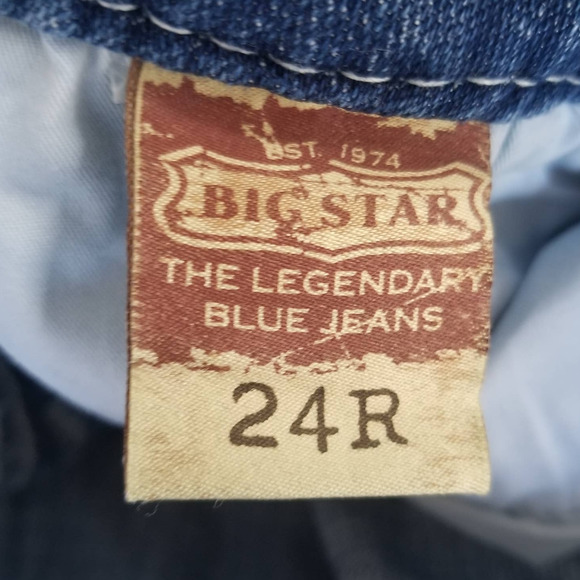 Big Star Vintage Collection Women's Liv Jeans with Back Pocket Flap and Jewels - Picture 6 of 15